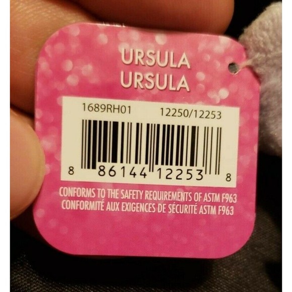 URSULA Plush Stuffed Animal The Little Mermaid Soft Doll Disney Toy Villian 6 in - Picture 7 of 10